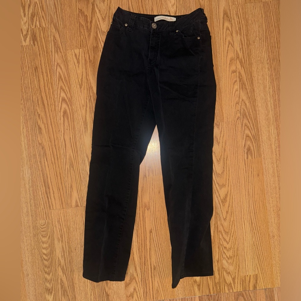 Christopher Blue Black stretch Straight-Leg Jeans size 6